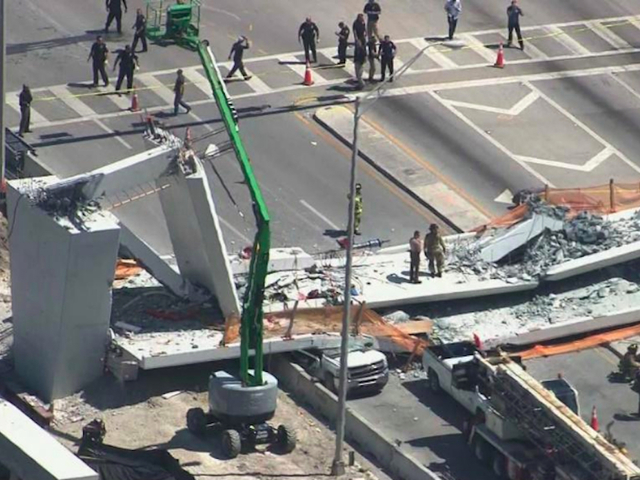 Bridge at FIU collapses; people trapped